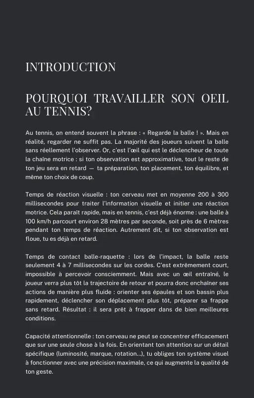 EBOOK:Concentration Gagnante au Tennis! TennisPerformanceSystem