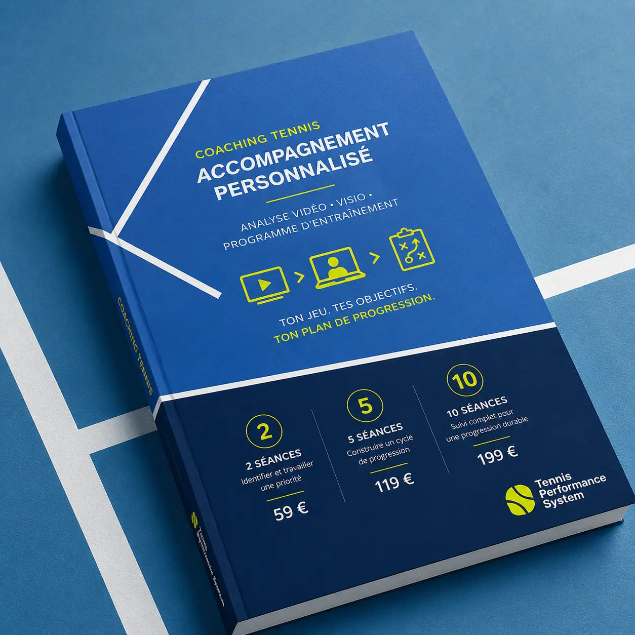 Coaching tennis personnalisé – Analyse vidéo et programme d’entraînement