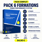 Pack 6 Formations Tennis – 38 Vidéos + Programmes PDF